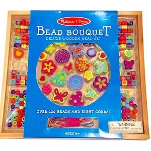 NEW Melissa & Doug Deluxe Bead Crafting  220 Bead Craft Learning Set